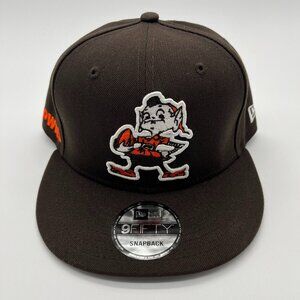 Cleveland Browns Snapback Hat Cap Adult One Size Brown New Era NFL Football NWT